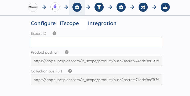 Screenshot Configure ITscope Source Integration zu Shypsystem-Schnittstelle Shopware