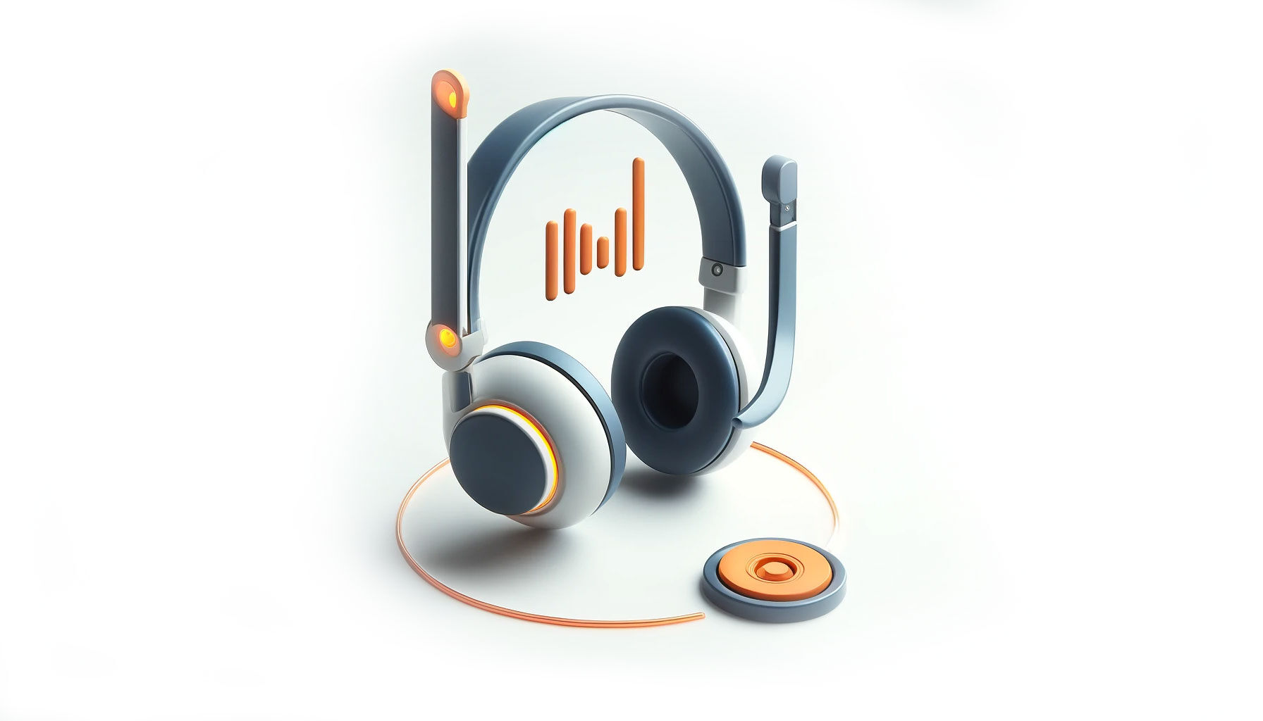 Headset symbolisiert Kundenservice-Portal, an ITscope angebunden