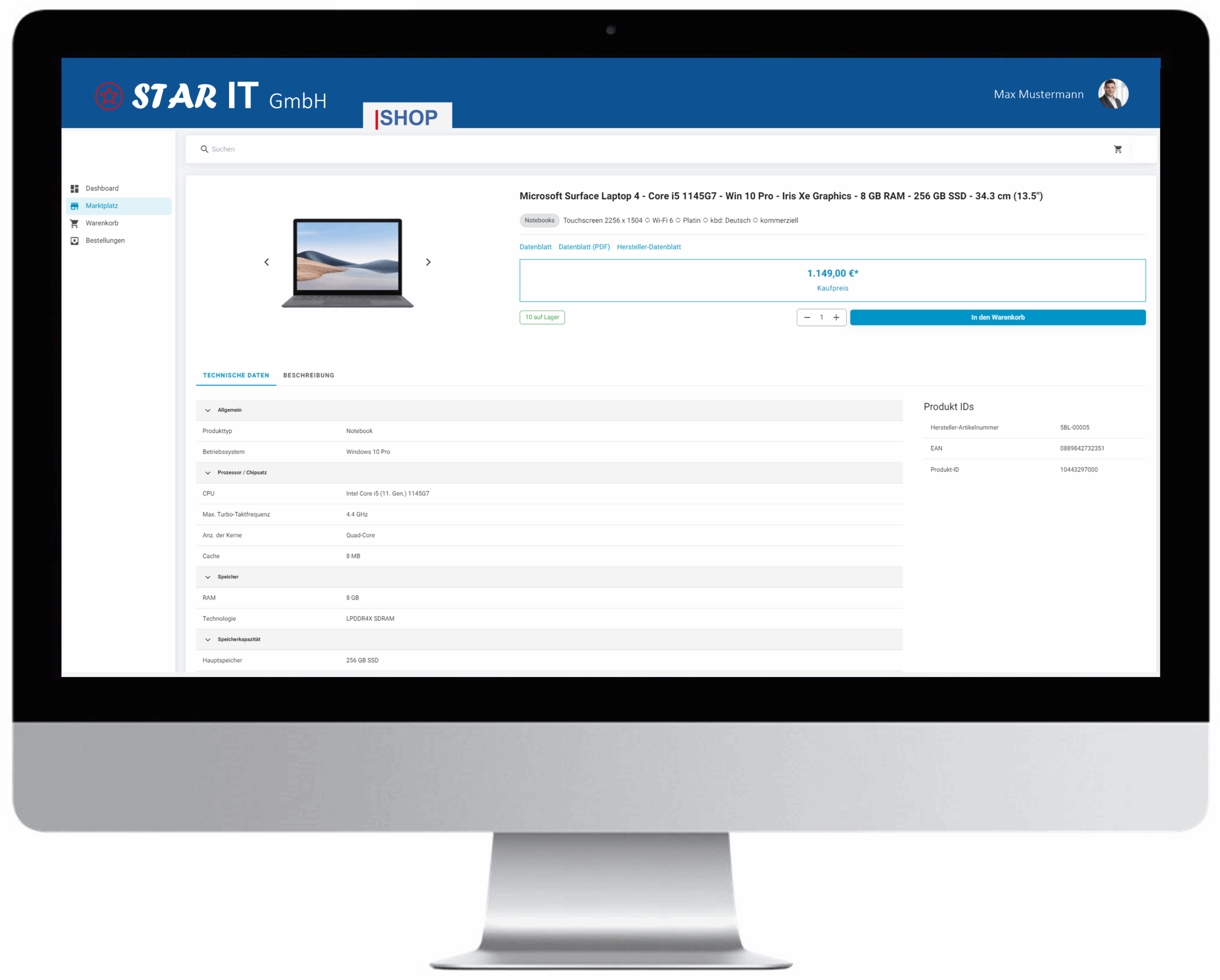 Screen_SSO_Portal_Shopbereich