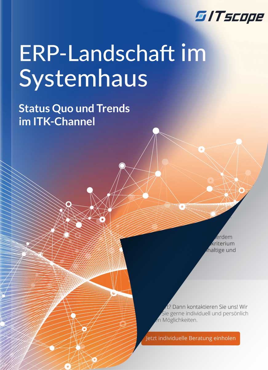 Deckblatt Whitepaper ERP-Landschaft Deckblatt des Whitepapers ERP-Landschaft im Systemhaus 2025