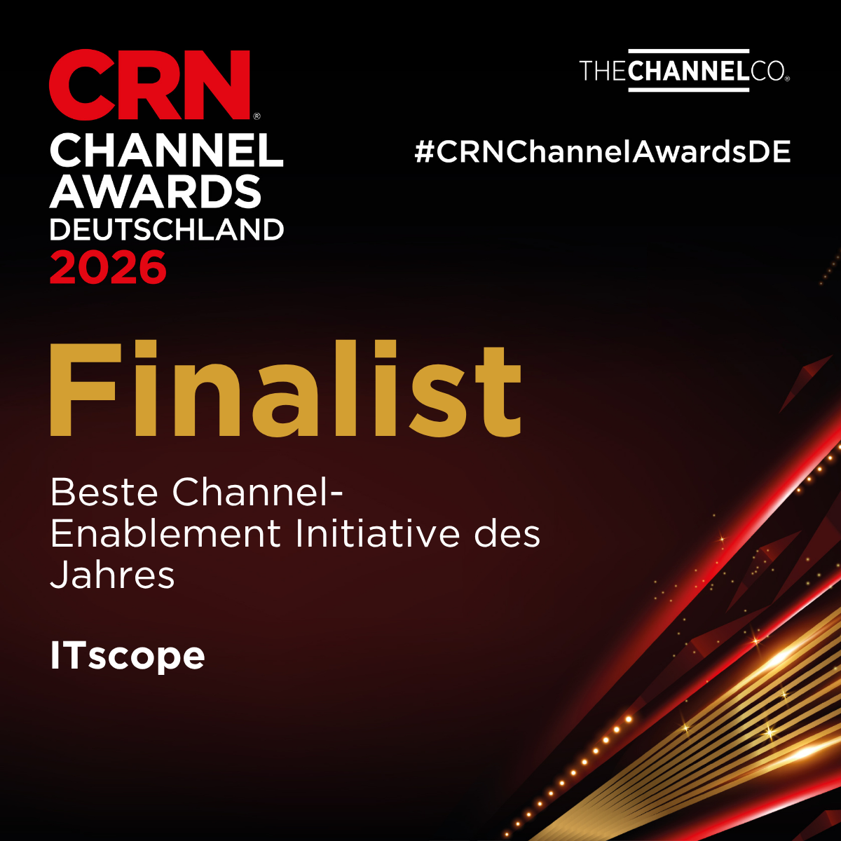 ChannelAwards_Finalist_CEI_ITscope CRN Channel Awards Deutschland 2026: ITscope ist Finalist als Beste Channel-Enablement Initiative des Jahres